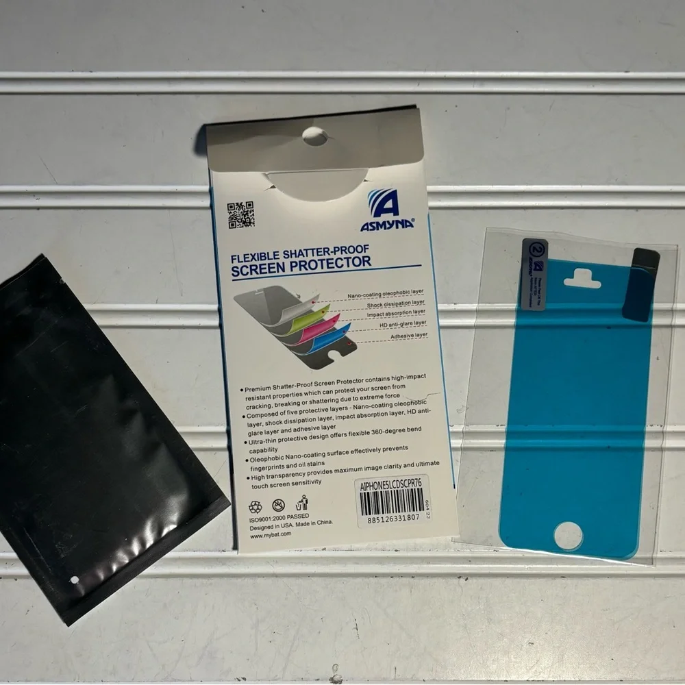 Asmyna Screen Protector Package for iPhone 5/5S/5C Nano Technology Shatterproof